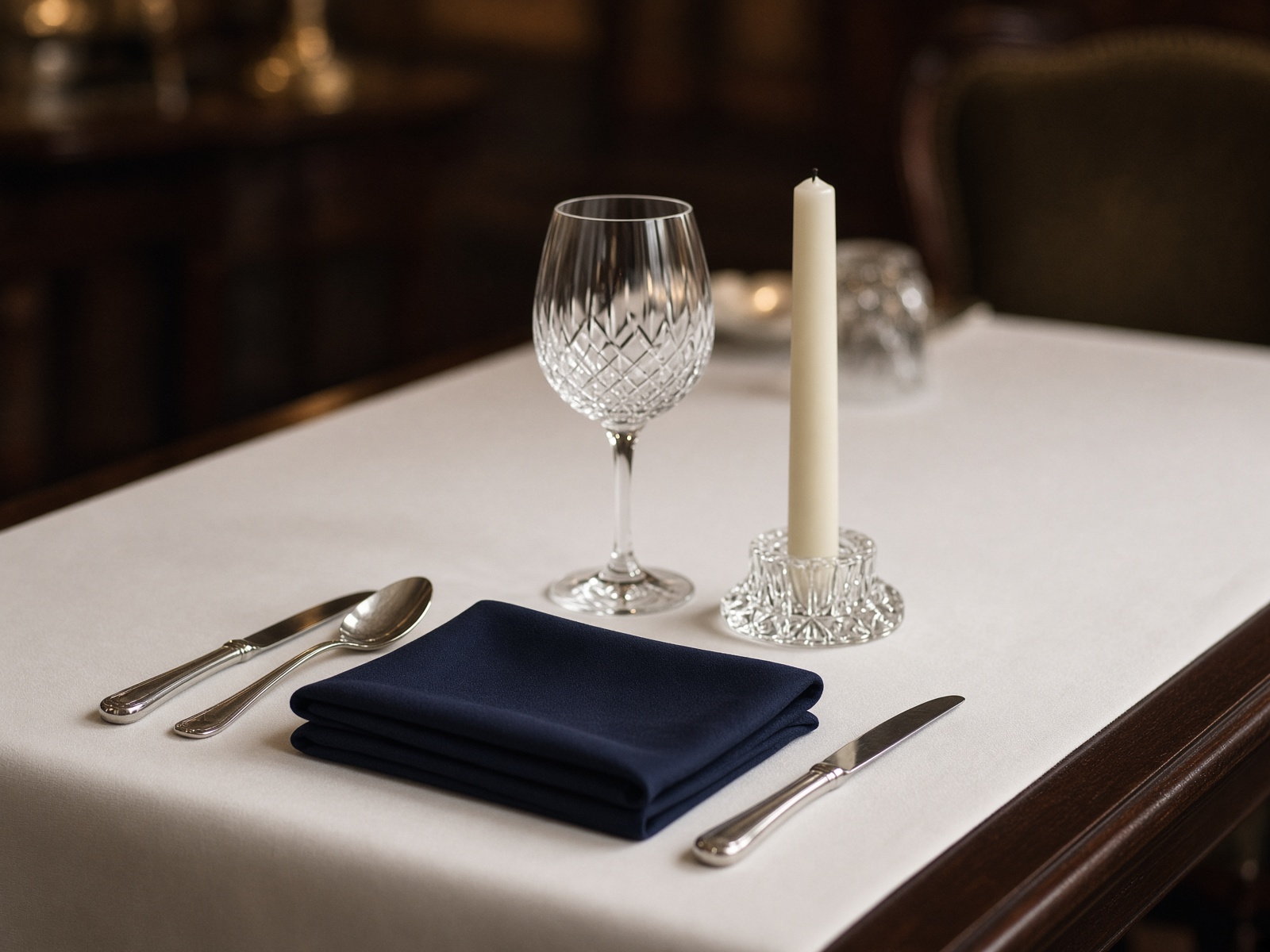 Formal dining table setting
